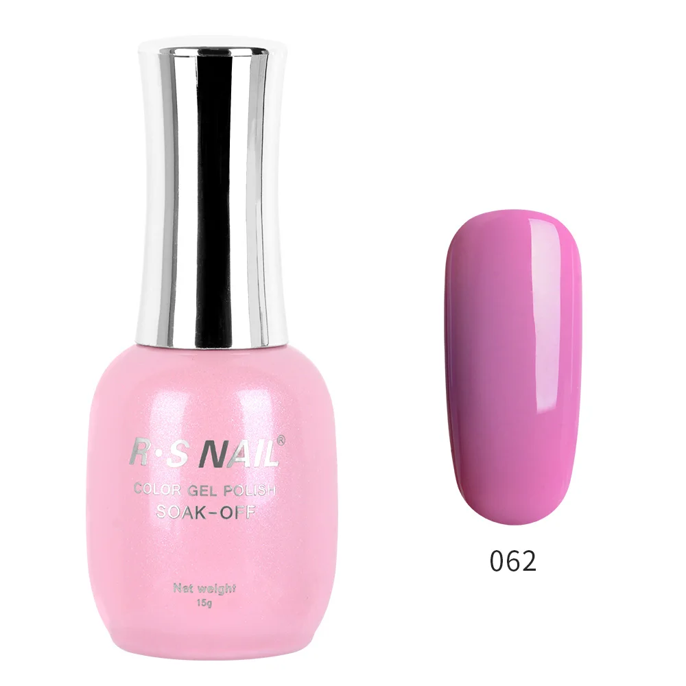 RS Гель-лак для ногтей Seires 120 цветов#061-120 УФ светодиодный Гель-лак Esmalte Permanente Vernis Полупостоянный 15 мл(2 - Цвет: 062