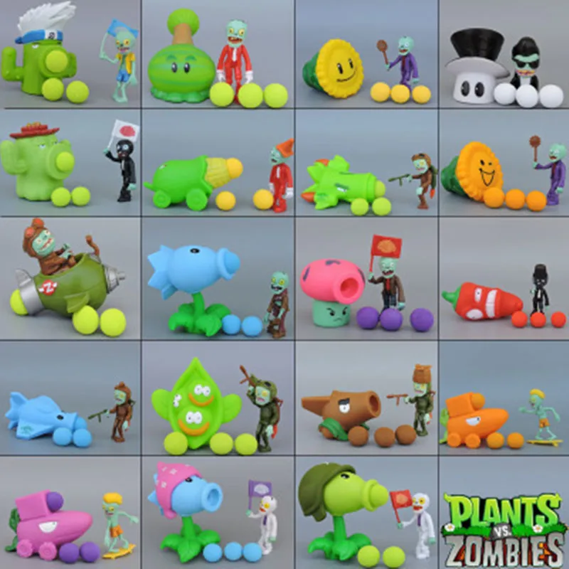 

48styles PVZ Plants vs Zombies Peashooter PVC Action Figure Model Toy Gifts Toys For Children High Quality Brinquedos Kids toys