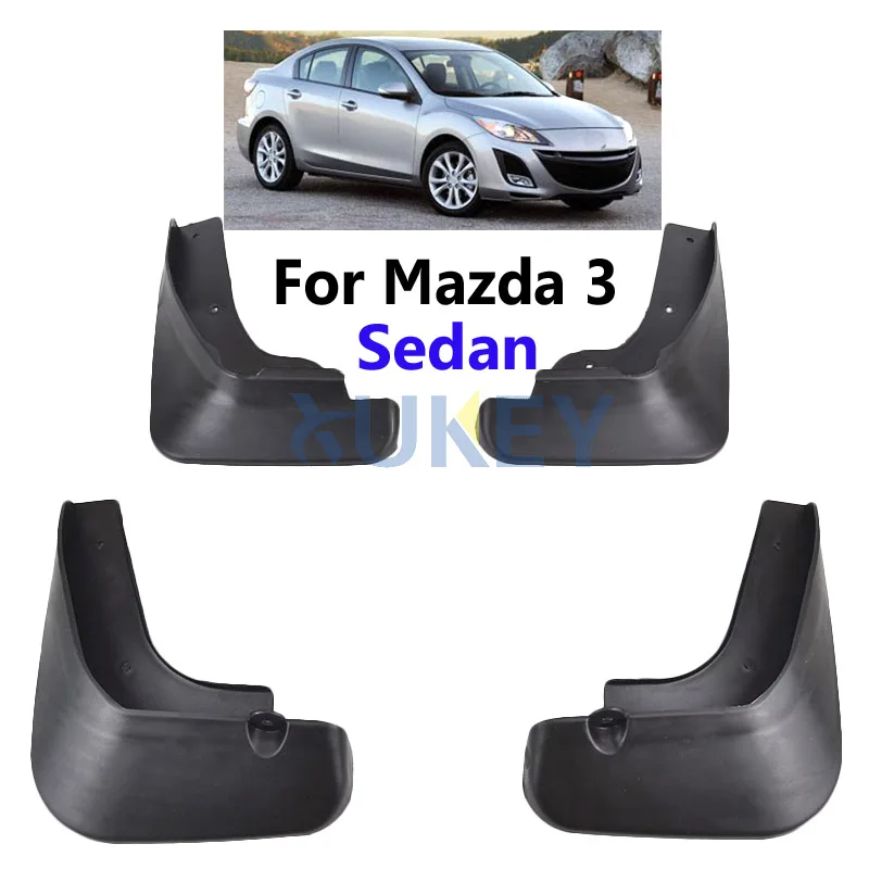 4 шт. литой автомобиль брызговики для Mazda 3(BL)/Axela седан 2009-2013 Брызговики Брызговик Крыло брызговиков 2010 2011 2012