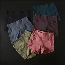 Компрессионные тренировочные шорты для бега с высокой талией, женские спортивные шорты для активного фитнеса, бега, облегающие спортивные шорты для занятий спортом