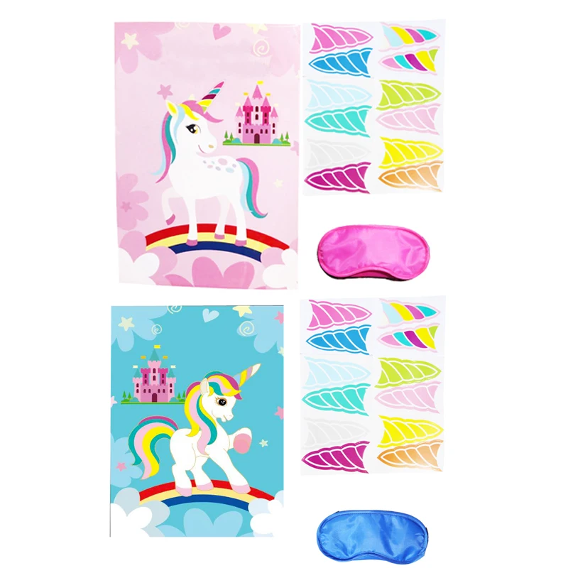 

Party Unicorn Pin Horn Game Birthday Games Kids Favor Home Game Unicorn Poster