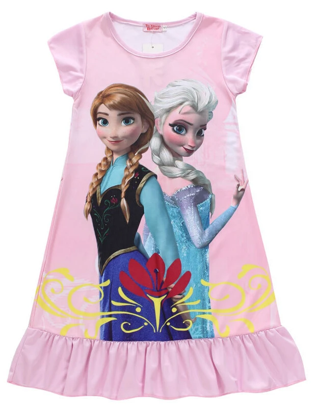 Us 46 6 Off2018 Desain Baru Baju Tidur Rapunzel Salju Putih Sofia Putri Piyama Gaun Anak Elsa Anna Baju Tidur Gadis Pakaian 3 10 T Gratis In