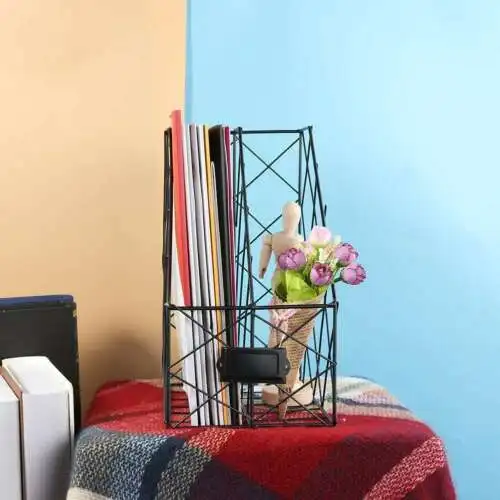 مزدوجة طبقات شبكة إلكتروني ورقة ملف الحديد تخزين الرف الرف المنظم سطح المكتب