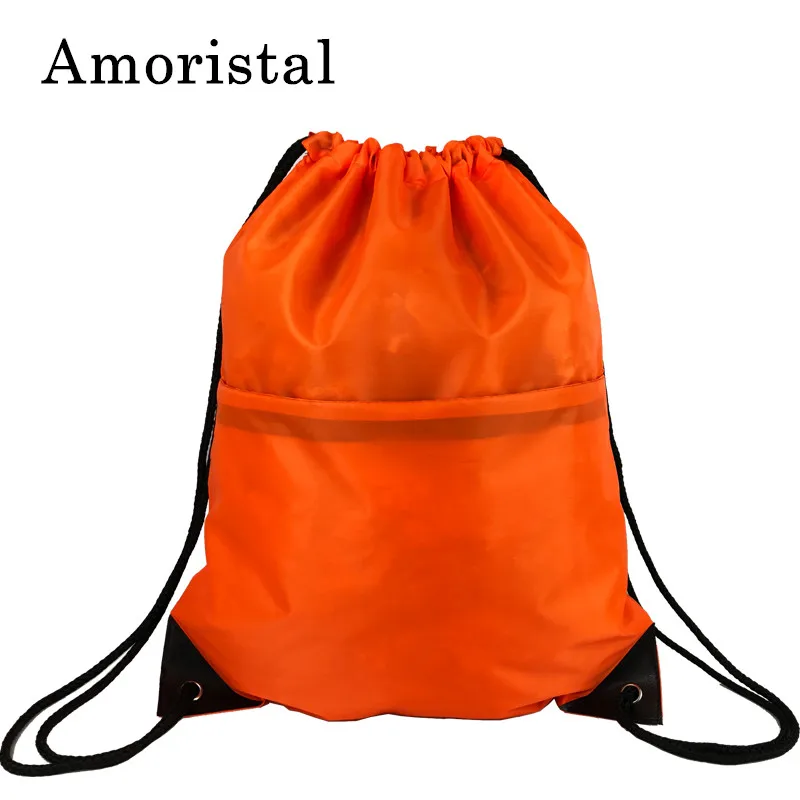 Унисекс сумка-кисет высокое качество полиэстер Для женщин Строка Мешок Пляжный Рюкзак мужской складная сумка для покупок Для мужчин сумки для футбола B214
