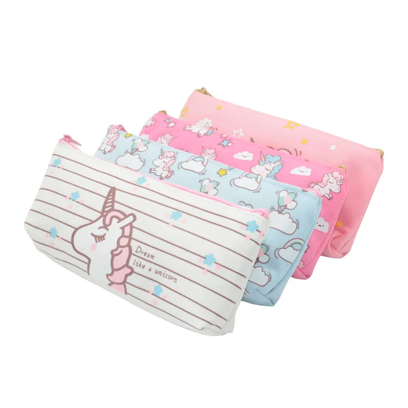 

Unicorn Pencil Case For Girl Estojo Escolar Kalem Kutusu Etui Pencilcase Cartucheras Para Lapices Escolares Kawaii Papelaria