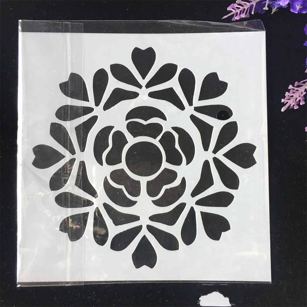 

1Pcs 15cm Flower Circle DIY Craft Layering Stencils Wall Painting Scrapbooking Stamping Embossing Album Card Template