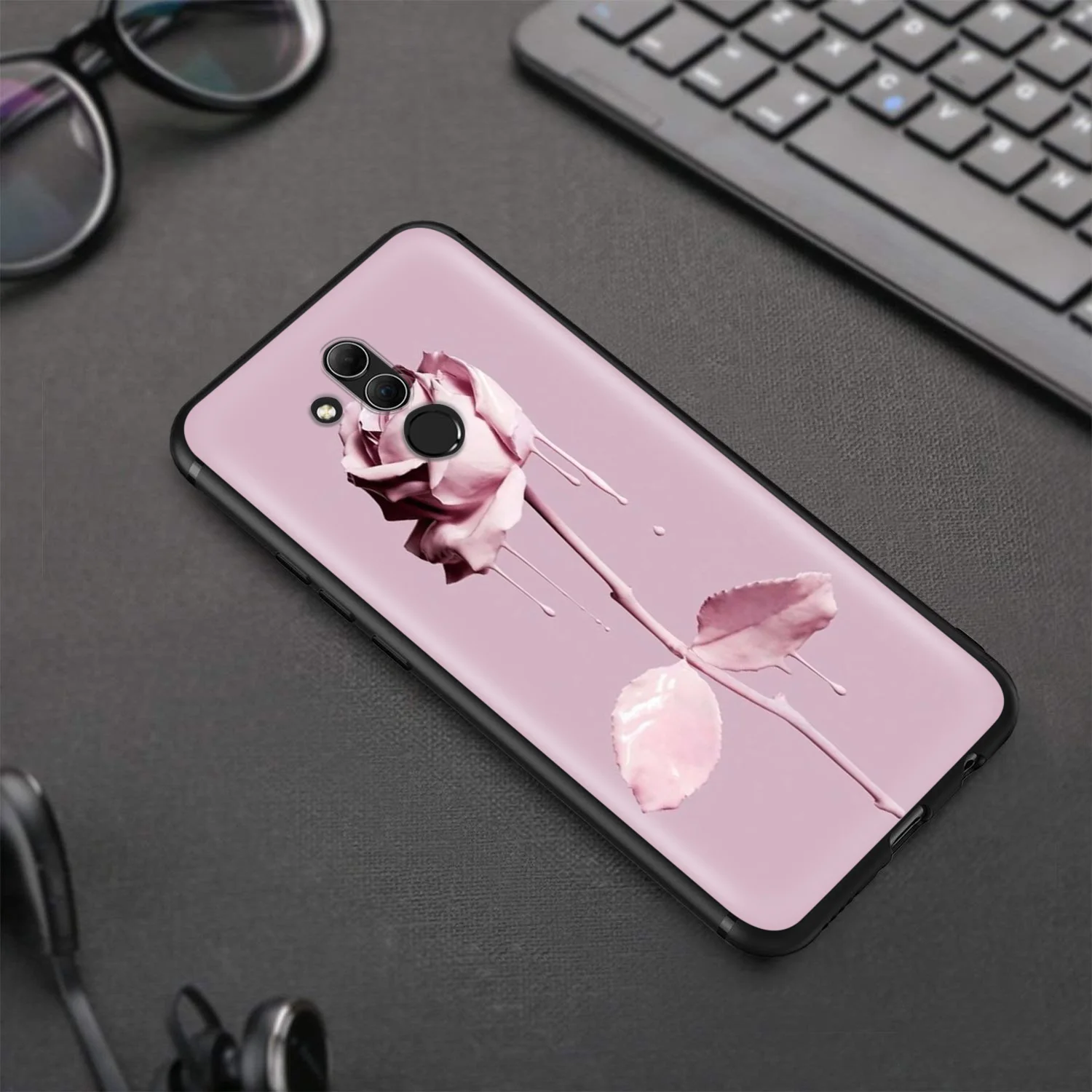 Чехол Lavaza с изображением розовых золотых роз для Huawei Honor 10 9 8 8x 8c 7x 7c 7a Note Nova 3 3i Lite Y9
