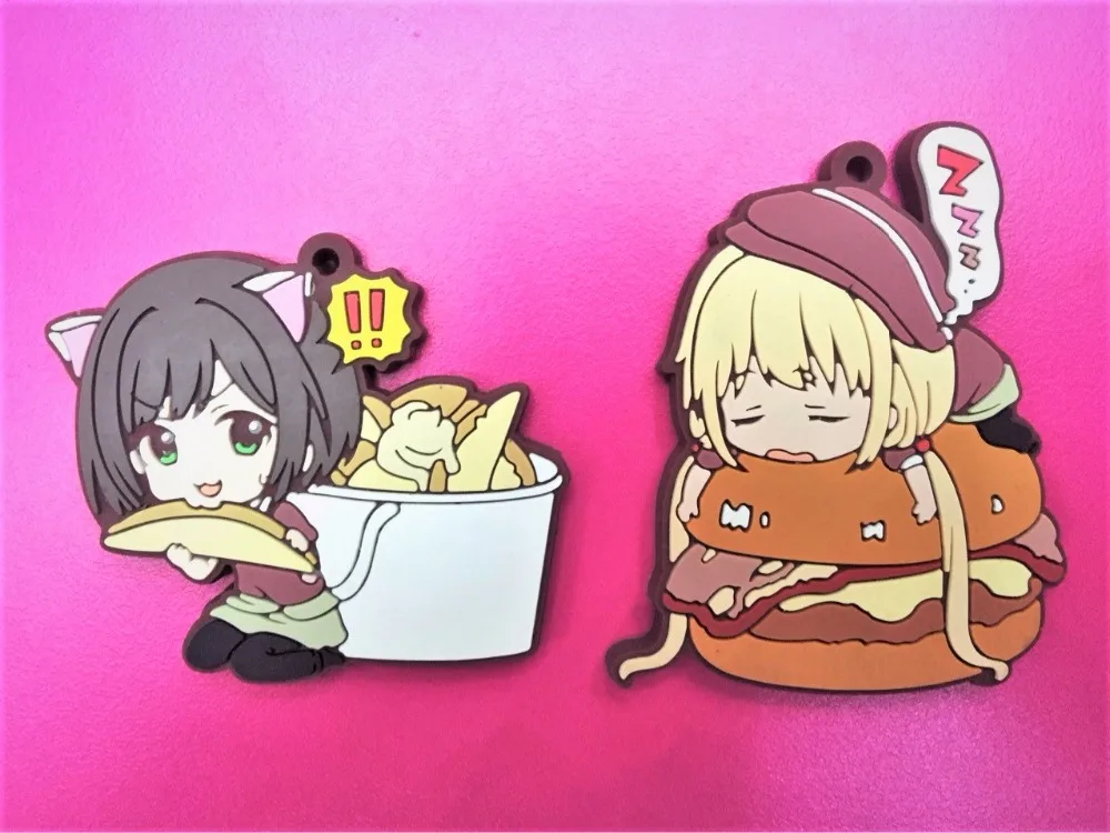 G366 2pcslot Original Japanese anime figure The idolm ster cinderella rubber Silicone sweet smell mobile phone charms keychain strap