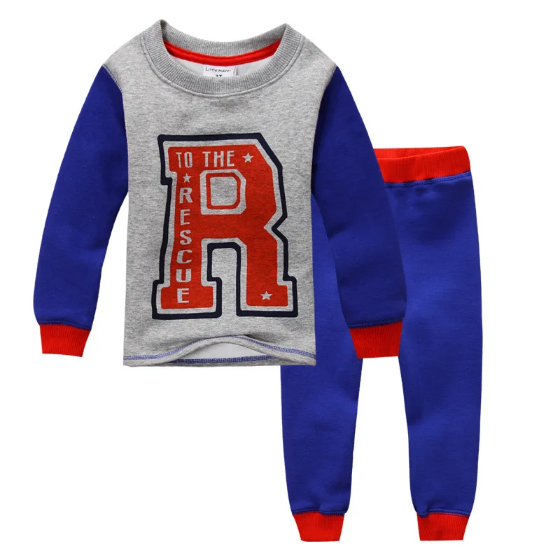 Children clothes sets,boys long sleeve thermal underwear,kids pajamas