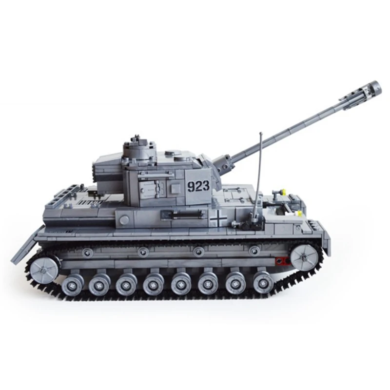 Kazi-Large-Panzer-IV-Tank-1193pcs-Building-Blocks-Military-Army-Constructor-set-Educational-Toys-for-Children (3)