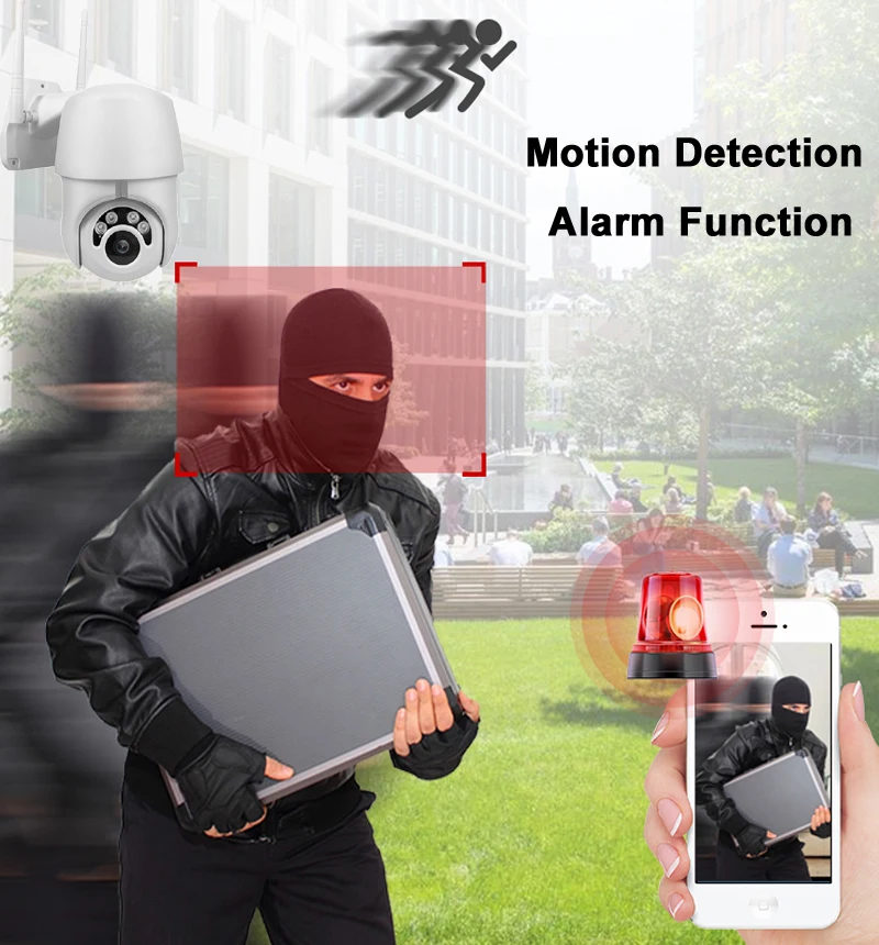 Hebeiros IP66 Водонепроницаемая HD 1080 P P2P ONVIF Wi Fi IP PTZ камера интеллектуальное