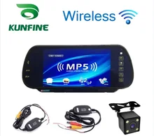 Estilo do carro 7 Tela Da Polegada TFT LCD Car Rear View Monitor de exibição MP5 Player com Wifi Retrovisor Do Carro Câmera Reversa Do Carro TV exibição