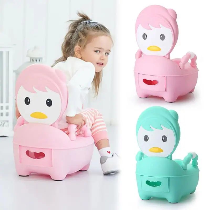 Cartoon Cute Baby Potty Toilet Bowl Training Pan Toilet Seat Kids Bedpan Diapering Toilet Training