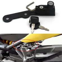 For Yamaha MT-09 MT09 FZ-09 FZ09 13-17/XSR900 15-16 FS Black Helmet Lock & Keys Parts