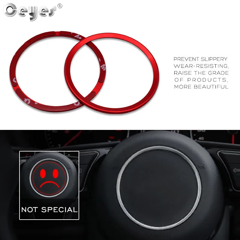 Car steering wheel decoration circle ring sticker for AUDI (5)