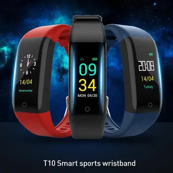 

T10 Smart Watch IP68 Waterproof Smart Bracelet Heart Rate Fitness Tracker Wearable Device for Android IOS Swim Smart Wristband