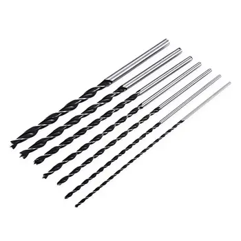 

7pc X Long Wood Drill Bit Set 4mm 5mm 6mm 7mm 8mm 10mm 12mm x 300mm Brad Point