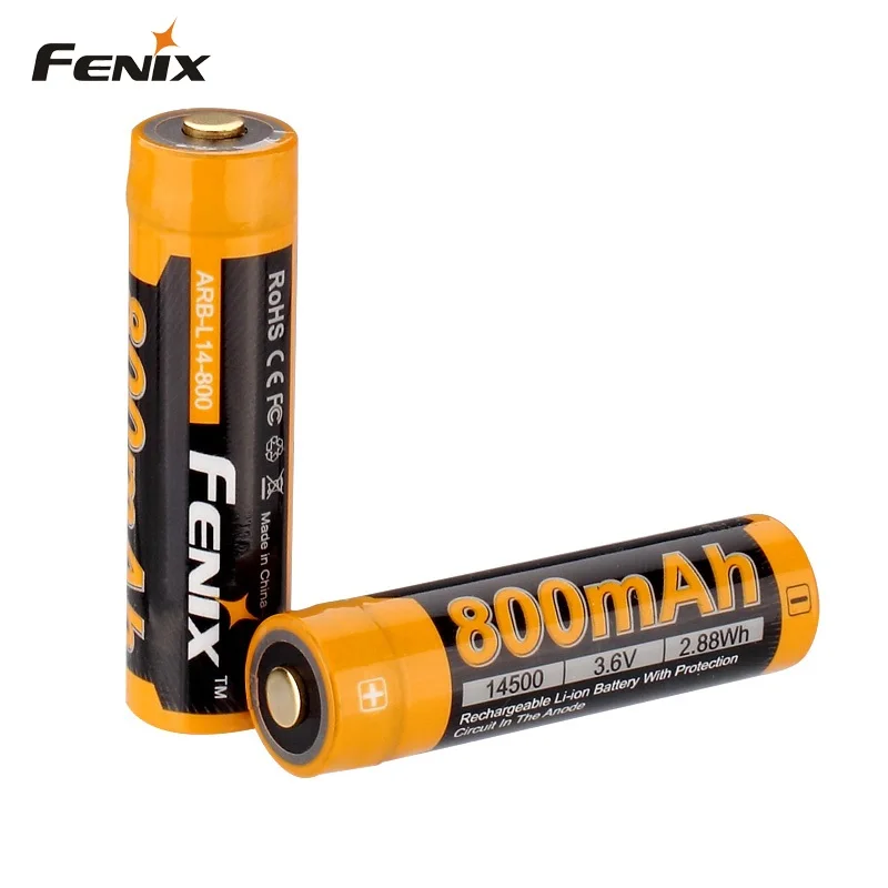 

Fenix ARB-L14-800 3.6V 14500 Rechargeable Li-ion Battery with protection circuit in the anode