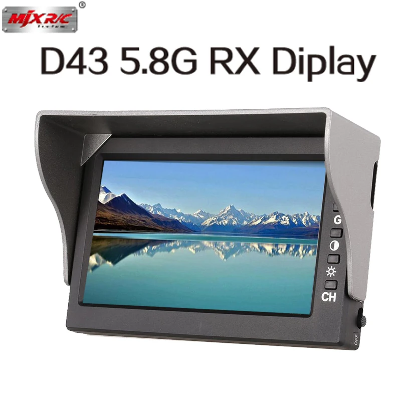 

Original MJX D43 Receiver 5.8G FPV Monitor 4.3" LCD Screen Display RC Drone Spare Parts for MJX Bugs6 B6 RC Quadcopter Drone