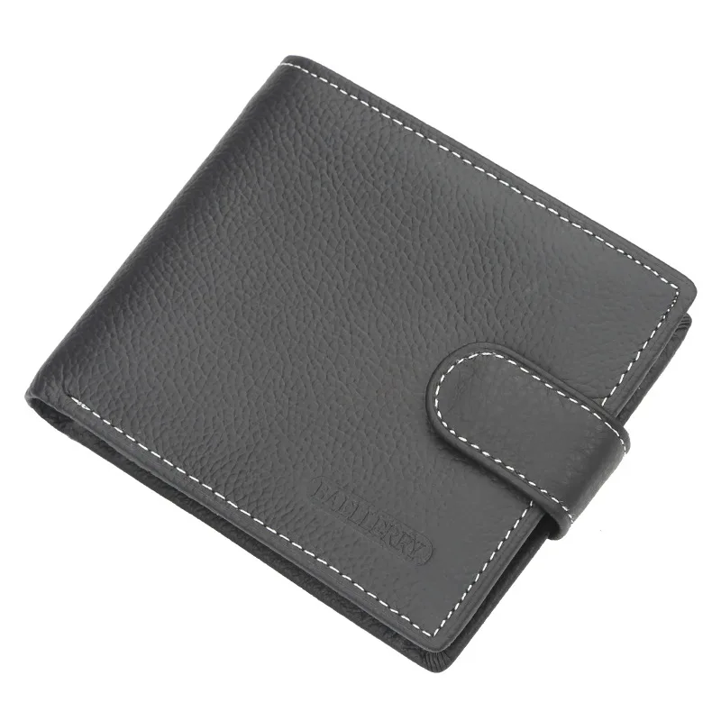 

Baellerry Manufacturers Spot Wholesale Genuine Mens Wallet Short Retro Buckled Multi Purpose Wallet In US Dollars