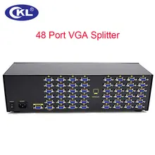 CKL-948 High-quality 48 Port VGA Splitter 1 to 48 VGA Splitter Video Distributor For Projector Display Support 450Mhz 2048*1536