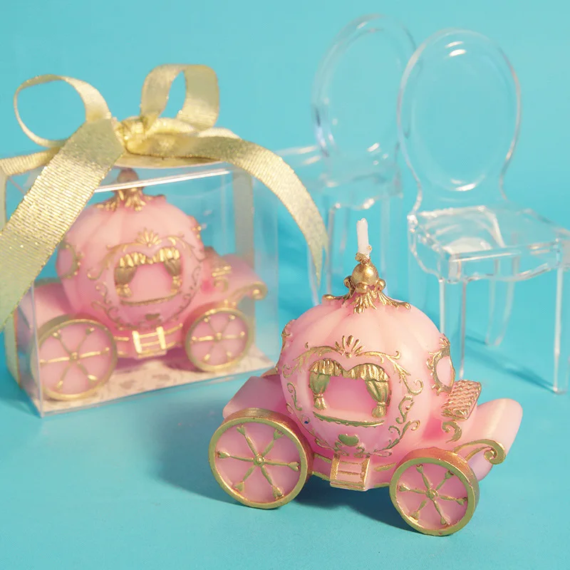 Creative Wedding Candle Pink pumpkin Candle Candle Smokeless Handmade Scented