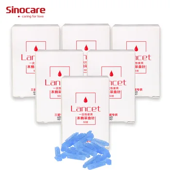 300pcs Sinocare Lancet Needles for Blood Glucose Testing Medical Blood Collecting Needles for Diabetes Tests wolf by wolf blood for blood