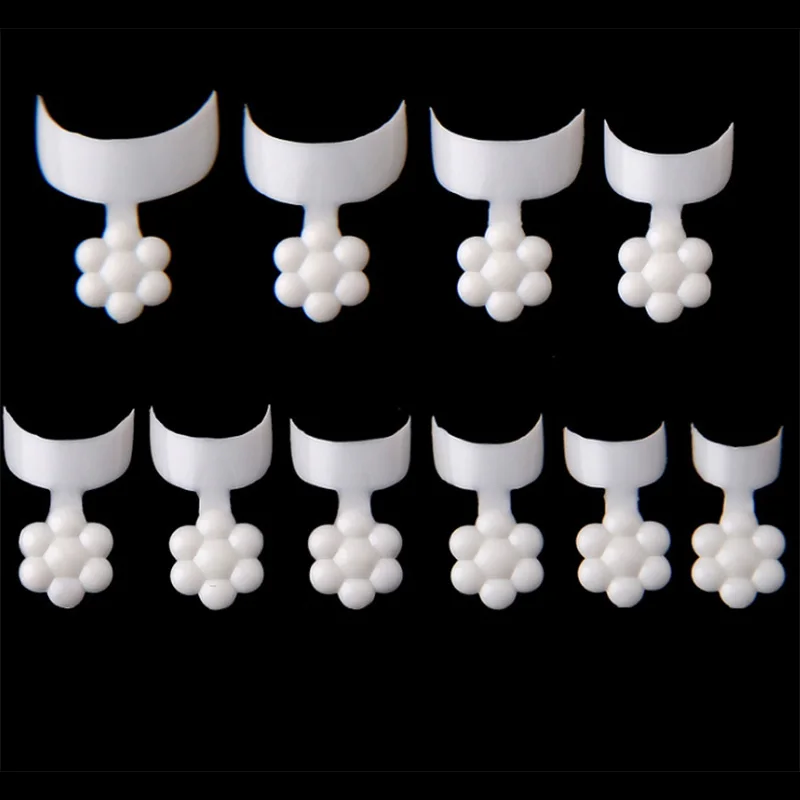 

500PCS White Red Black French Manicure False Nail Tips Fake Nails Form Guide