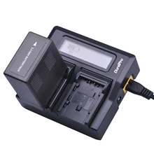 DuraPro – batterie de caméra VW-VBG6 VW VBG6 + LCD, chargeur rapide pour Panasonic AG-HMC71 HMC73 HMC-150 HMC151E HMC153MC AC130 AC160
