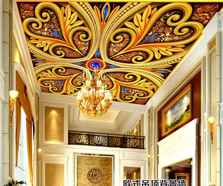custom wallpaper 3d ceiling Classical pattern wallpapers for living room wall papers home decor | Обустройство дома