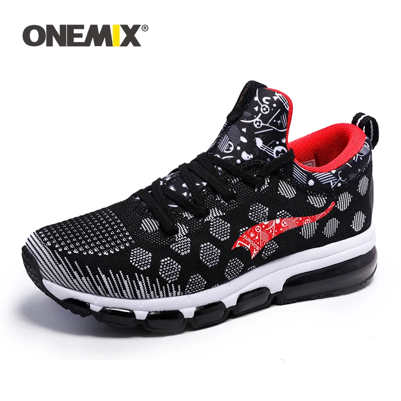ONEMIX Man Running Shoes for Men Breathable Net Durable Rubber Outsole