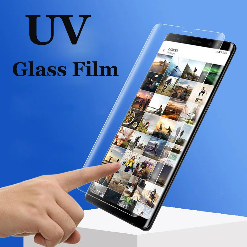 

100 Piece New S10 Screen Protector UV liquid full glue S10 Plus glass for Samsung S10e S8 Note 8 9 S7 6 edge plus Tempered Glass