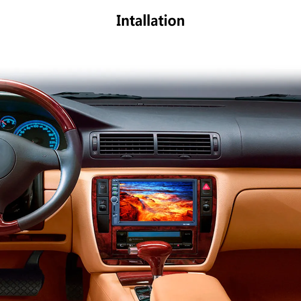 

For Android Double 2 DIN Car 7 MP3 MP5 Player Stereo FM RDS Radio Bluetooth USB AUX For honda accord 8 2003 2007 Screen