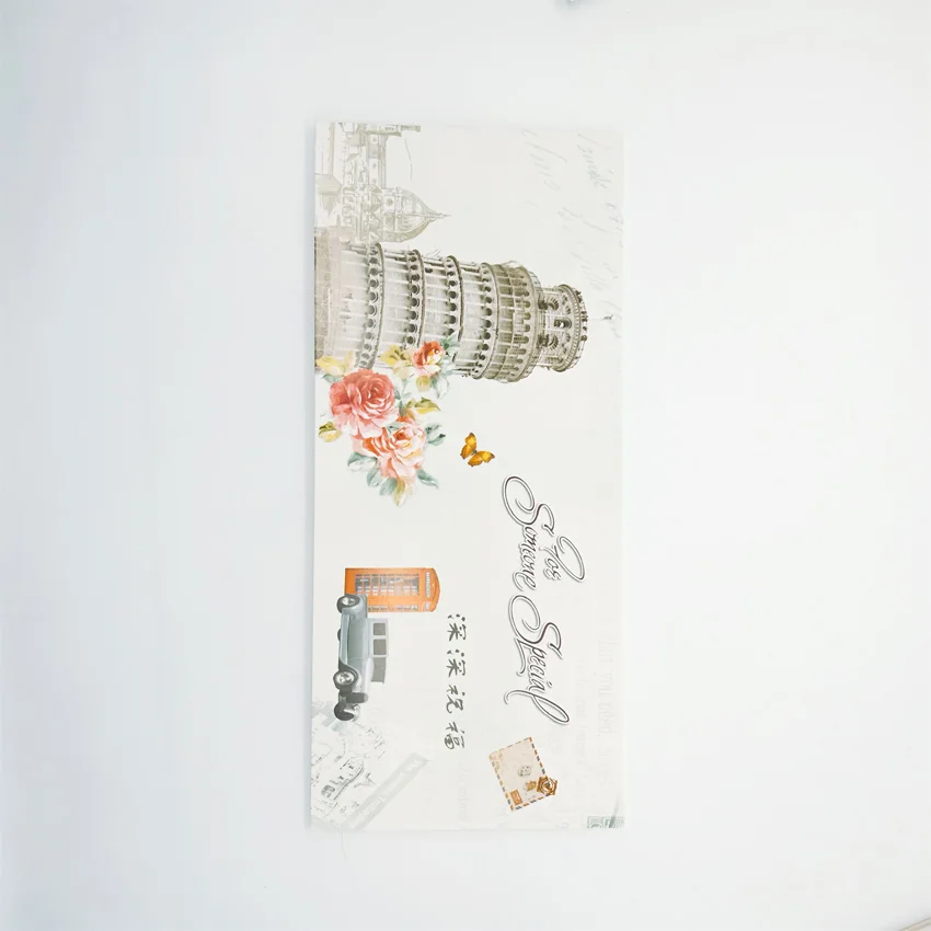 1 шт./партия, 21,5*9,5 см, милая складная открытка с цветами на День святого Валентина, рождественское приглашение, самодельная буква