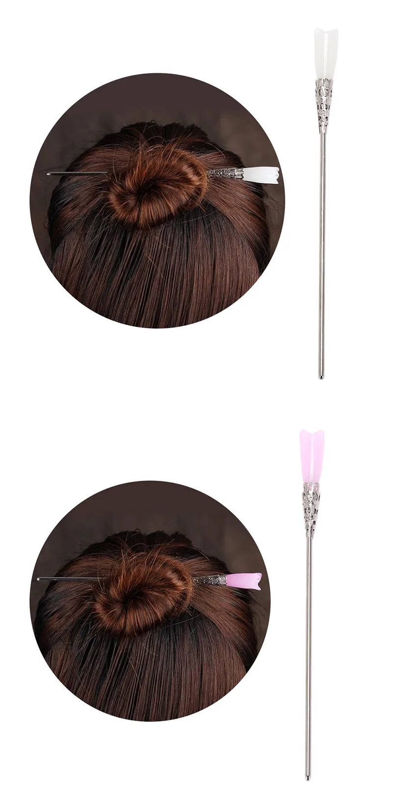 Hot 1PC Crystal Magnolia Hairpin Sticker Rhinestones Flower Tassel Headband Bride Wedding Party Styling Trinket Hair Accessories