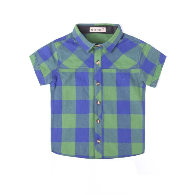 Buy NEW plaid shirts baby boys wear summer checker