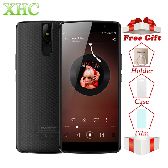Best Price LEAGOO POWER 5 5.99"FHD+ Mobile Phone RAM 6GB ROM 64GB Dual 13MP Camera Android 8.1 MT6763V Octa Core LTE 4G Dual SIM Smartphone