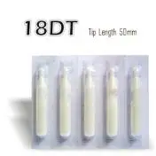 50 шт белые короткие одноразовые татуировки Советы 18DT стерильные Ассорти пластиковые татуировки трубки