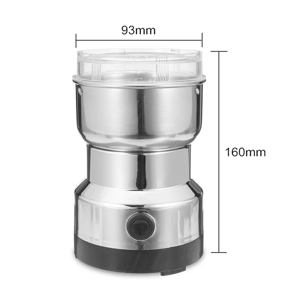 Electric Coffee Bean Grinder Stainless Steel Blade Automatic Mill Powder Machine