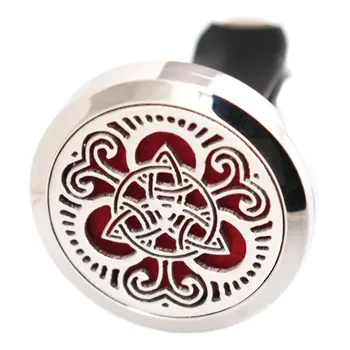 

Adopt 30mm Diffuser 316 Stainless Steel Car Aroma Locket Essential Oil Car Diffuser Locket Free 50Pcs Pads