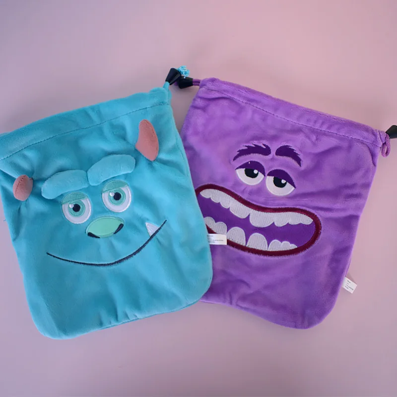IVYYE 1PCS Sullivan Buzz Aliens Cartoon Drawstring Bags Cute Plush storage handbags makeup bag Coin Bundle