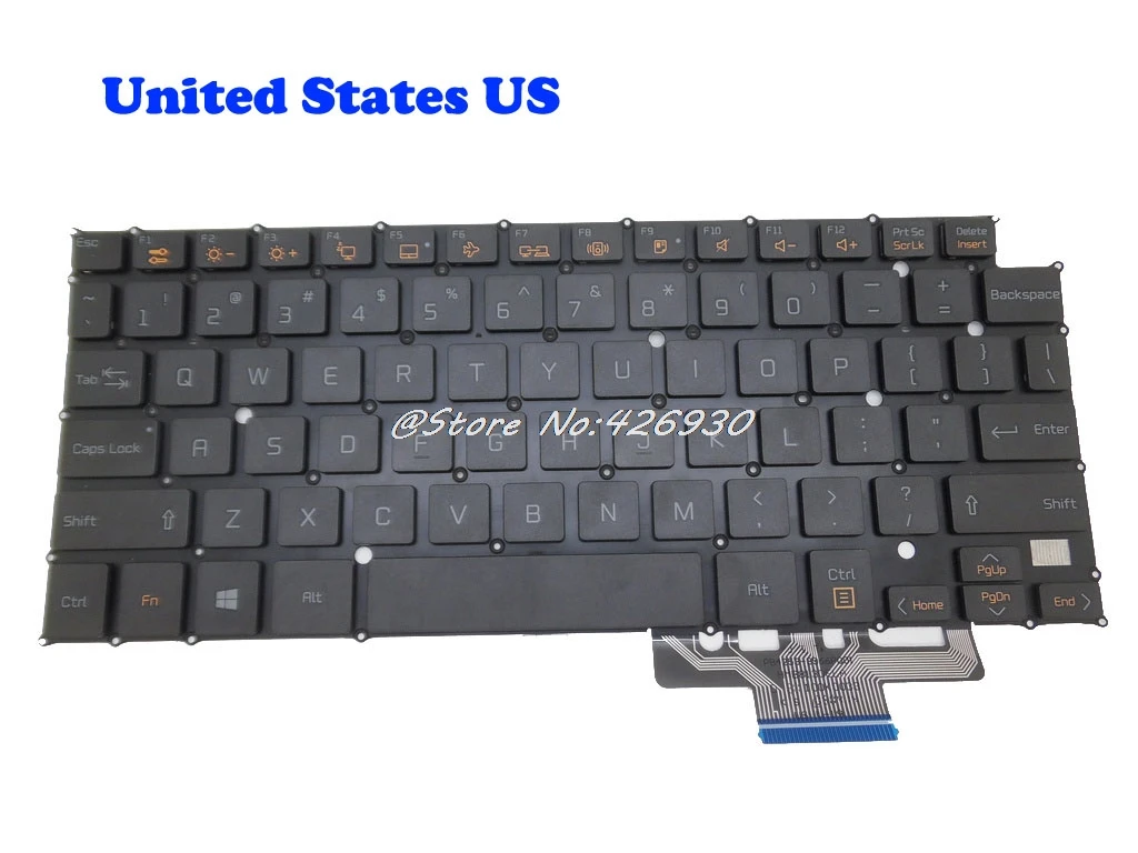 US English Black Keyboard For LG 13Z940 14Z950 14Z960 LG13Z93 LG14Z95 LG14Z96 English US KR Korea Arabia AR Spain SP Brazil BR White/Black - Цвет: US English Black