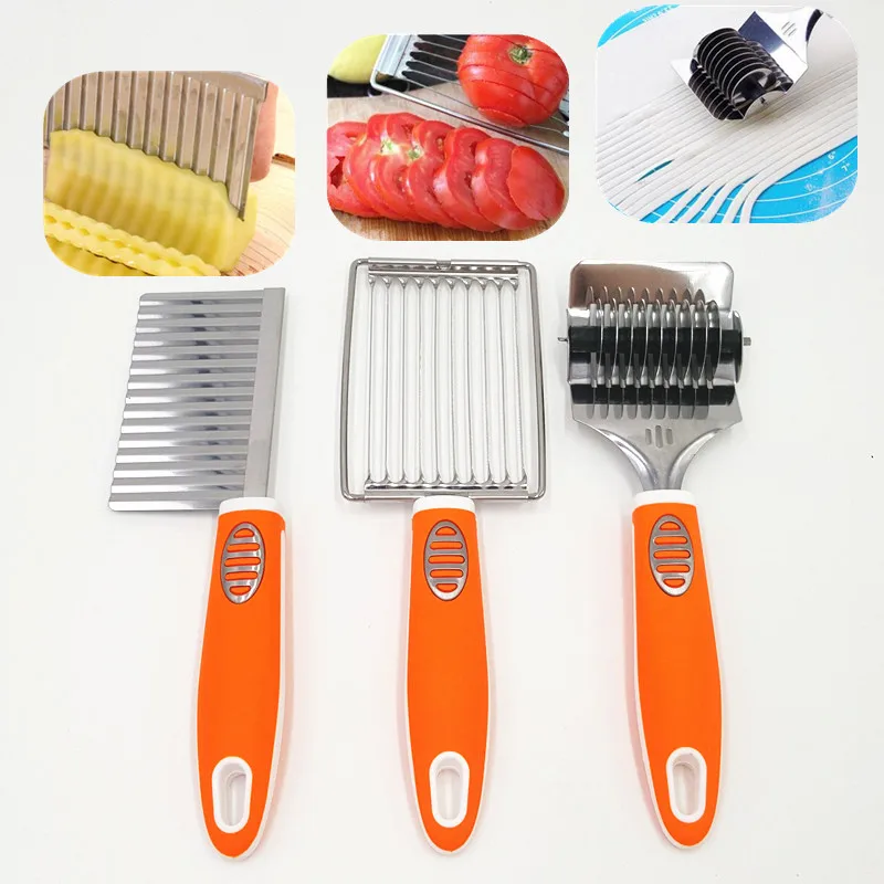 

Free Shipping Super Stainless Steel Vegetable Tomato Slicers Potato Cutter Shredders Noodle Cutter New Handle 3 in Package