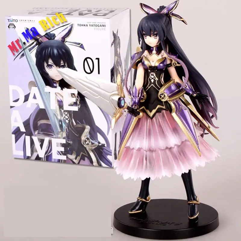 

Anime Date A Live Yatogami Tohka Lovely Knight Girl Big Sword Pvc Action Figure Collection Model Toys Doll 17cm Free Shipping