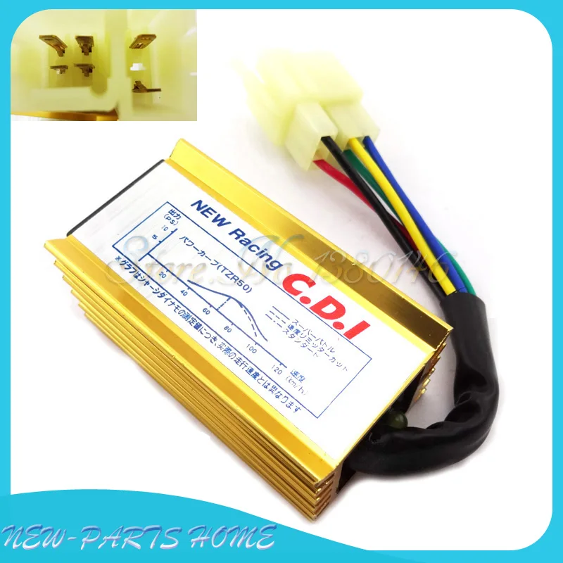 6 Pins Ignition Ac Cdi Box Gold For 50cc 110cc 125cc 150cc 200cc 250cc