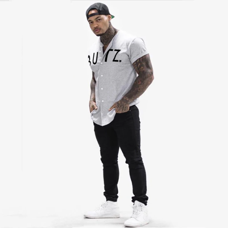 Summer T Shirt Men Short Sleeve T-shirt (10)