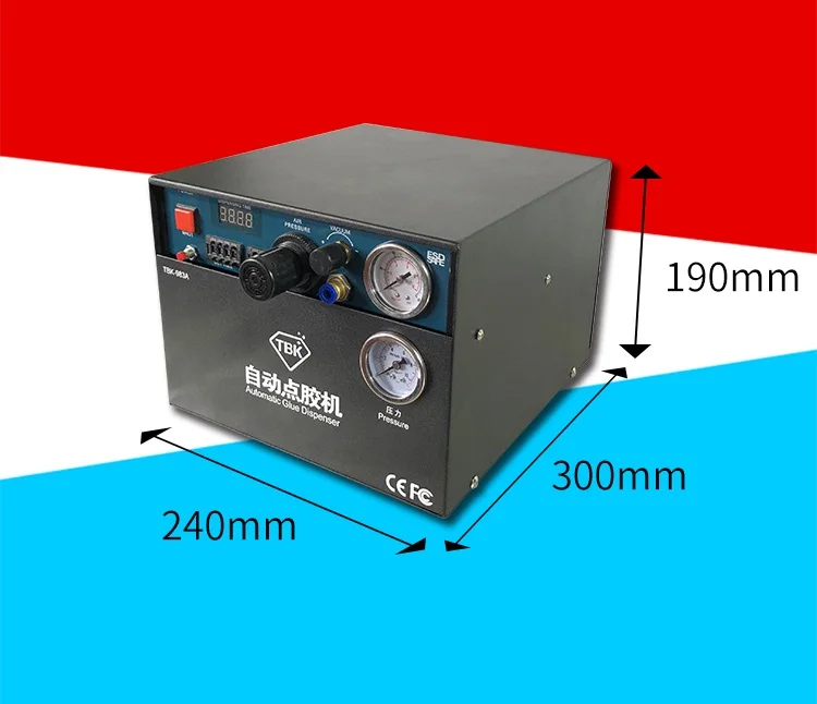 Профессиональный полностью автоматический дозатор клея TBK 983A паяльная паста жидкостный контроллер жидкостный дозатор Инструменты машина
