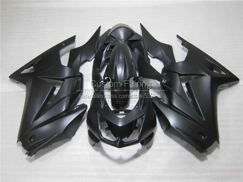 Injection mold plastic Fairing kit for Kawasaki ninja 250r 2008-2014 EX250 08 09 10 11 12 13 14 all matte black fairings BL24 Injection mold plastic Fairing kit for Kawasaki ninja 250r 2008-2014 EX250 08 09 10 11 12 13 14 all matte black fairings BL24