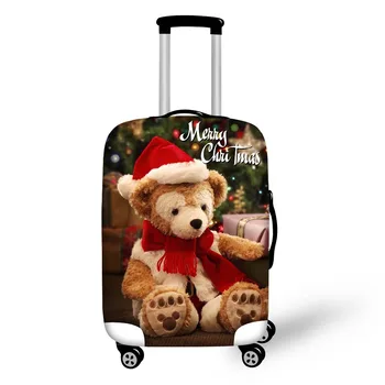 

FORUDESIGNS Newest Christmas Gift Suitcase Protective Trunk Cover Case Elastic Travel Luggage Cover Stretch Trolley Dust cover