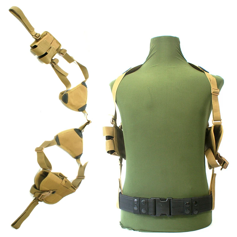 Outdoor Durable Military Tactical Hunting Shoulder Gun Holster niversal Left Right Hand Pistol Pouch JZ-004 | Спорт и развлечения